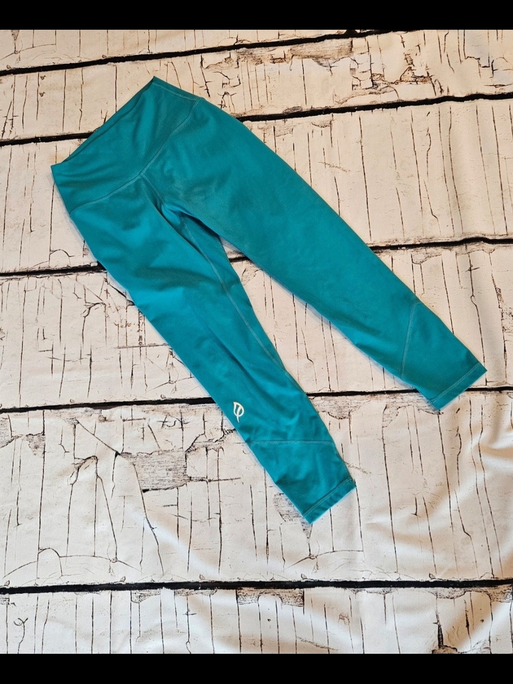 P'tula Teal Girls Active Leggings